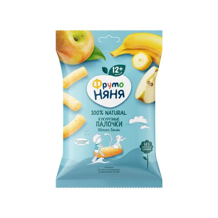 پفک سیب و موز و ذرت 20گرم