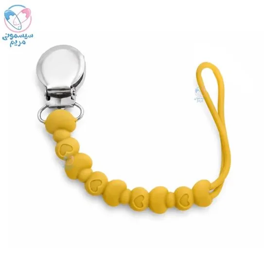 بند پستانک دندانگیر سیلیکونی قلبی Lovolia 12538
