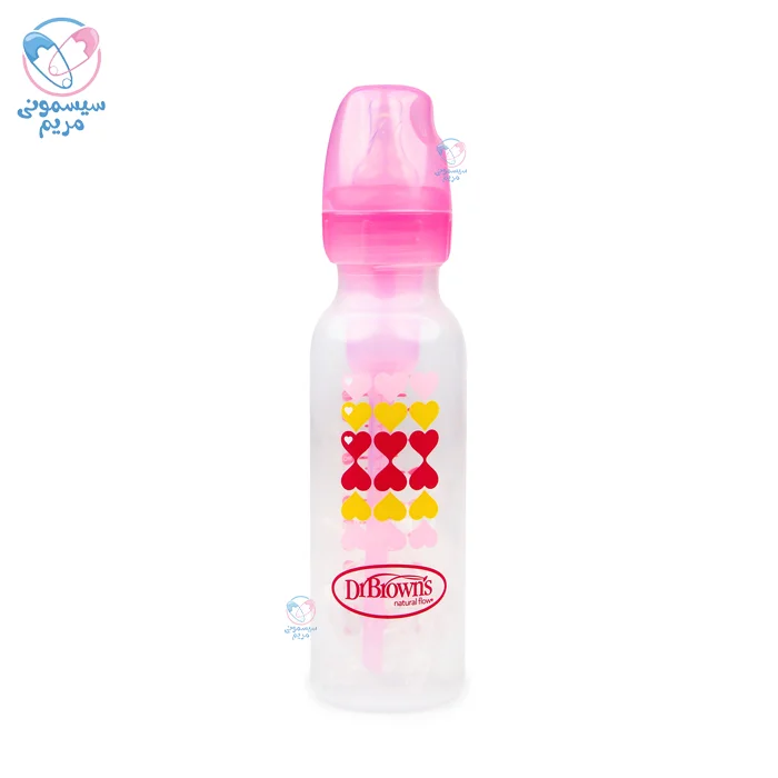 شیشه شیر 250 میلی لیتر طلقی با جعبه دکتر براونز قلب Dr.Brown’s 8191