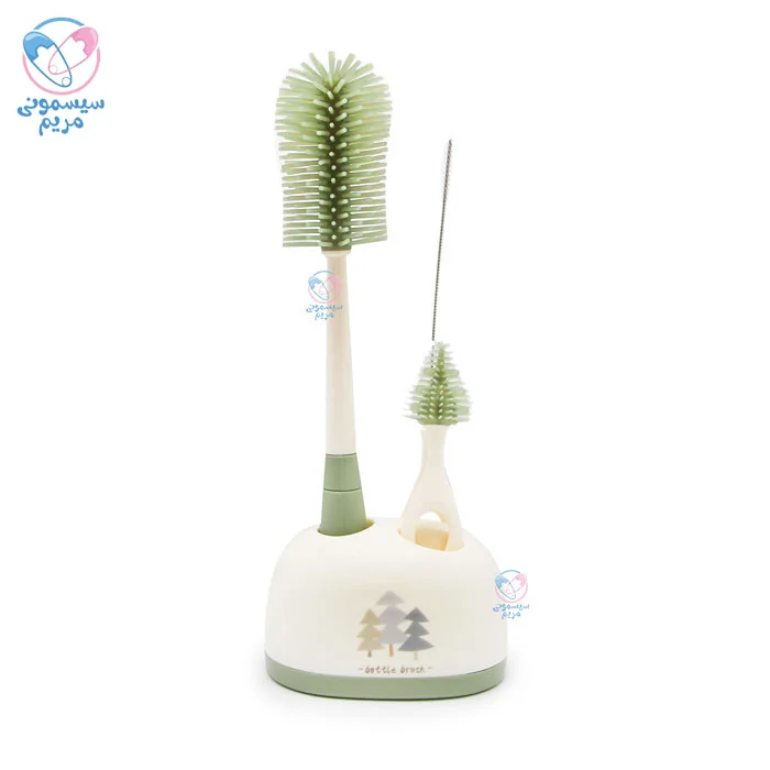 ست شیشه شور سیلیکونی 4 تیکه رنگین کمان کلورتری CleverTree